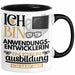 Anwendungsentwicklerin Ausbildung Start Geschenk Tasse Ich Bin Anwendungsentwicklerin In Der Ausbildung Ich Darf Das Kaffee-Becher Geschenkidee Schwarz Trendation