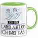 Geschenk für Langläuferin Tasse Lustige Geschenkidee Geburtstag Ich Bin Langläuferin Ich Darf Das Grün Trendation