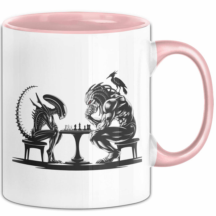 Alien vs. Predator Tasse Geschenk Lustige Geschenkidee Rosa Trendation
