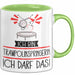 Geschenk für Trampolinspringerin Tasse Lustige Geschenkidee Geburtstag Ich Bin Trampolinspringerin Ich Darf Das Grün Trendation
