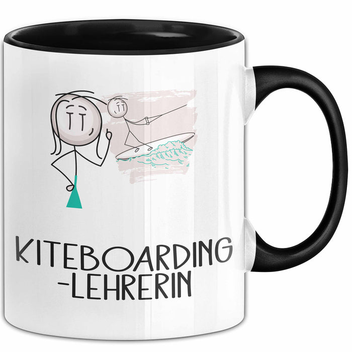 Geschenk für Kiteboarding-Lehrerin Tasse Lustige Geschenkidee Geburtstag Ich Bin Kiteboarding-Lehrerin Ich Darf Das Trendation