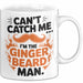 Bart Tasse Geschenk Cant Catch Me Im The Ginger Beard Man Geschenkidee Maenner Weiß Trendation