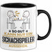 Schachspieler Geschenk Tasse So Gut Kann Nur Ein Schachspieler Aussehen Geschenkidee Kaffee-Becher Schwarz Trendation