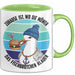 Nordsee Tasse Geschenk Zuhause Ist Wo Die Möwen Das Fischbrötchen Klauen Geschenkidee Sylt Norderney Grün Trendation