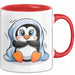 Pinguin Tier Tasse Geschenk Lustige Geschenkidee Spruch Rot Trendation