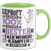 Taekwondo-Kämpfer Geschenk Lustiger Spruch für Taekwondo-Kämpfer Geschenkidee Bester Taekwondo-Kämpfer Der Welt Grün Trendation