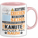Kanute Geschenk Tasse Lustiger Spruch Erheben Sie Sich Der Kanute Betritt den Raum Rosa Trendation