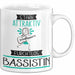 Bassistin Tasse Geschenk Becher Stark Attraktiv Furchtlos Bassistin Lustige Geschenkidee Weiß Trendation