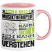 Musiktherapeut Geschenk Tasse Lustige Geschenkdiee für einen Musiktherapeut Geburtstag Ich Bin Musiktherapeut Ich Kann Es Dir Erklären Aber Nicht Für Dich Verstehen Rosa Trendation