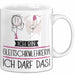 Geschenk für Gleitschirmlehrerin Tasse Lustige Geschenkidee Geburtstag Ich Bin Gleitschirmlehrerin Ich Darf Das Weiß Trendation