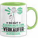 Verkäufer Geschenk Tasse So Gut Kann Nur Ein Verkäufer Aussehen Geschenkidee Kaffee-Becher Grün Trendation