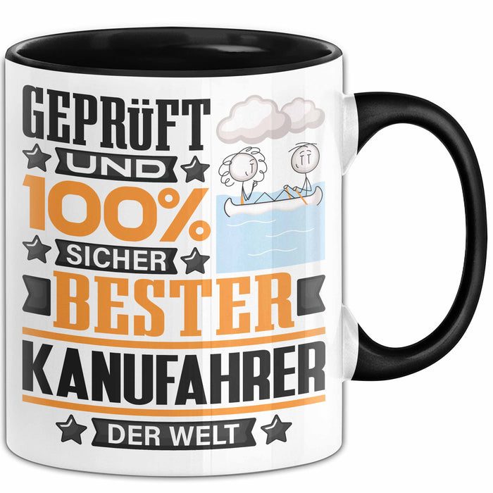 Kanufahrer Geschenk Lustiger Spruch für Kanufahrer Geschenkidee Bester Kanufahrer Der Welt Schwarz Trendation