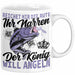 Angler Geschenk Tasse Spruch Männer Angeln Geschenkidee Kaffee-Becher Fischer Angeln Weiß Trendation