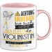 Violinistin Tasse Geschenk Lustiger Spruch Bitte Erheben Sie Sich Seine Majestät Die Violinistin Betritt Den Raum Rosa Trendation