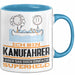 Kanufahrer Geschenk Tasse Ich Bin Kanufahrer Aber Sag Doch Einfach Superheld Lustige Geschenkdiee für Kanufahrer Kaffee-Becher Blau Trendation