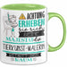Tierkunst-Malerin Tasse Geschenk Lustiger Spruch Bitte Erheben Sie Sich Seine Majestät Die Tierkunst-Malerin Betritt Den Raum Grün Trendation