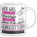 Hundesitterin Tasse Geschenk Spruch Wer Will Schon Prinzessin Sein Wenn Man Auch Hundesitterin Sein Kann Weiß Trendation