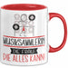 Musiksammlerin Geschenk Tasse Becher Die Frau Die Allen Kann Geschenkidee für eine Musiksammlerin Lustig Rot Trendation