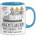 Abenteurerin Tasse Geschenk Lustig Abstand Halten Hochleistungs-Abenteurerin Mit Drang Zur Perfektion Bei Der Arbeit Blau Trendation