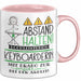 Keyboarderin Tasse Geschenk Lustig Abstand Halten Hochleistungs-Keyboarderin Mit Drang Zur Perfektion Bei Der Arbeit Rosa Trendation