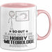 Hobbymeteorologe Geschenk Tasse So Gut Kann Nur Ein Hobbymeteorologe Aussehen Geschenkidee Kaffee-Becher Rosa Trendation