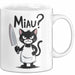 Sarkastische Katze Tasse Geschenk Lustige Geschenkidee Miau Weiß Trendation