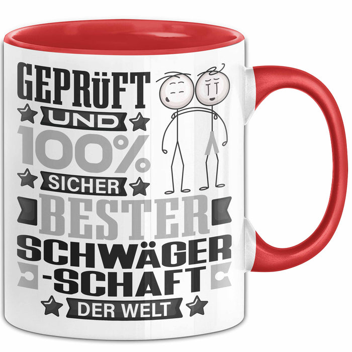 Schwägerschaft Geschenk Lustiger Spruch für Schwägerschaft Geschenkidee Bester Schwägerschaft Der Welt Rot Trendation
