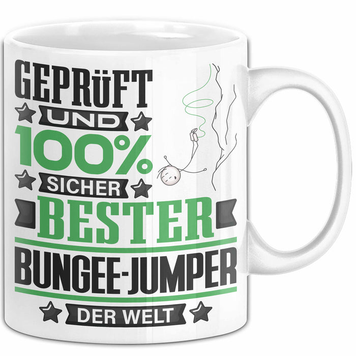 Bungee-Jumper Geschenk Lustiger Spruch für Bungee-Jumper Geschenkidee Bester Bungee-Jumper Der Welt Weiß Trendation