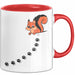 Eichhörnchen Tierliebhaber Tasse Geschenk Lustige Geschenkidee Spruch Rot Trendation