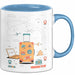 Reiseblogger Tasse Geschenk Lustige Geschenkidee Spruch Für Abenteuer Sucher Blau Trendation