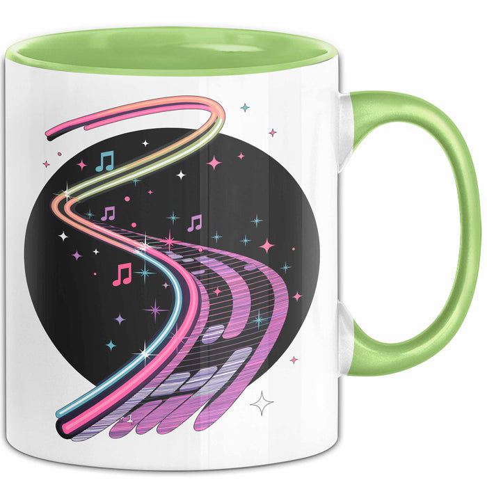Raver Tasse Geschenkidee für EDM und Tanzflächen Fans Grün Trendation