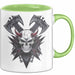 Metalhead Tasse Geschenkidee für Heavy Metal Fans Grün Trendation