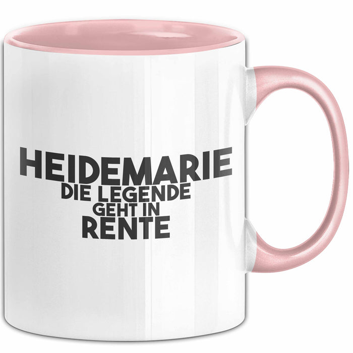 Heidemarie Tasse Heidemarie – Die Legende Geht In Rente Geschenk