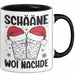 Weihnachten Tasse Geschenk Schääne Woi Nachde Kaffee-Becher Trendation
