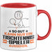 Tischtennisspieler Geschenk Tasse So Gut Kann Nur Ein Tischtennisspieler Aussehen Geschenkidee Kaffee-Becher Rot Trendation