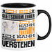 Gleitschirmlehrer Geschenk Kaffee-Tasse Geschenkidee für Gleitschirmlehrer Ich Bin Gleitschirmlehrer Ich Kann Es Dir Erklären Jedoch Nicht Für Dich Verstehen Spruch Lustig Schwarz Trendation