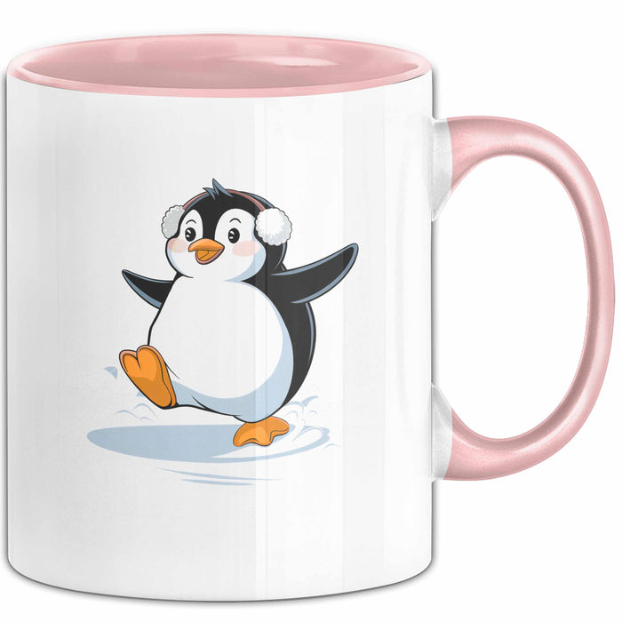 Pinguin Liebhaber Tasse Geschenk Lustige Geschenkidee Spruch Für Kälte Fans Rosa Trendation