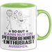 Pferderennen-Enthusiast Geschenk Tasse So Gut Kann Nur Ein Pferderennen-Enthusiast Aussehen Geschenkidee Kaffee-Becher Grün Trendation