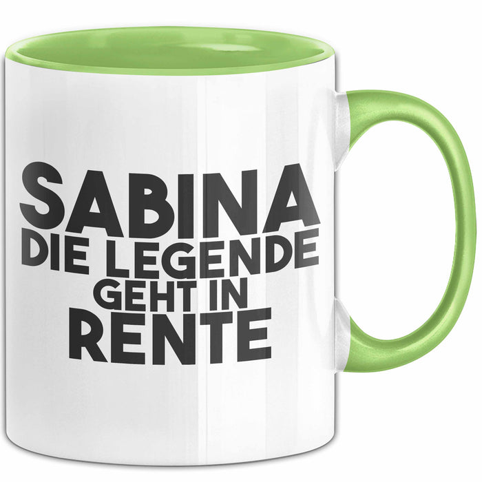 Sabina Tasse Sabina – Die Legende Geht In Rente Geschenk
