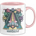 Retro Gamer Tasse Geschenkidee für Gaming und Konsolen Fans Rosa Trendation
