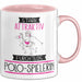 Polo-Spielerin Tasse Geschenk Becher Stark Attraktiv Furchtlos Polo-Spielerin Lustige Geschenkidee Rosa Trendation