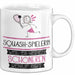 Squash-Spielerin Weil Es Keinen Schöneren Beruf Gibt Tasse Geschenk für Eine Squash-Spielerin Lustig Weiß Trendation