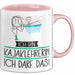 Geschenk für Kajaklehrerin Tasse Lustige Geschenkidee Geburtstag Ich Bin Kajaklehrerin Ich Darf Das Rosa Trendation