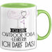 Geschenk für Outdoor-Yoga-Lehrerin Tasse Lustige Geschenkidee Geburtstag Ich Bin Outdoor-Yoga-Lehrerin Ich Darf Das Grün Trendation
