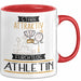 Athletin Tasse Geschenk Becher Stark Attraktiv Furchtlos Athletin Lustige Geschenkidee Rot Trendation