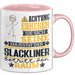 Slackliner Geschenk Tasse Lustiger Spruch Erheben Sie Sich Der Slackliner Betritt den Raum Rosa Trendation