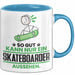 Skateboarder Geschenk Tasse So Gut Kann Nur Ein Skateboarder Aussehen Geschenkidee Kaffee-Becher Blau Trendation