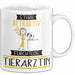 Tierärztin Tasse Geschenk Becher Stark Attraktiv Furchtlos Tierärztin Lustige Geschenkidee Weiß Trendation