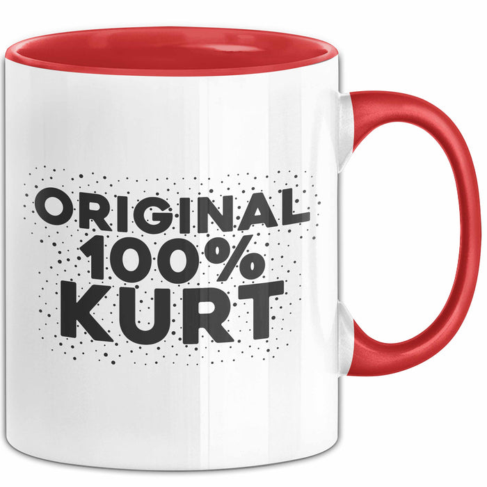 Kurt Tasse Original 100% Kurt Geschenk Rot Trendation
