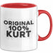 Kurt Tasse Original 100% Kurt Geschenk Rot Trendation